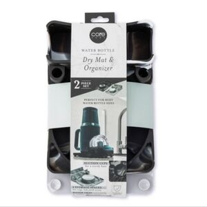 2pk Water Bottle Dry Mat and Organizer